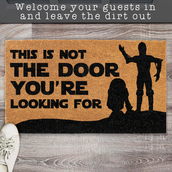 star wars coir door mat funny 