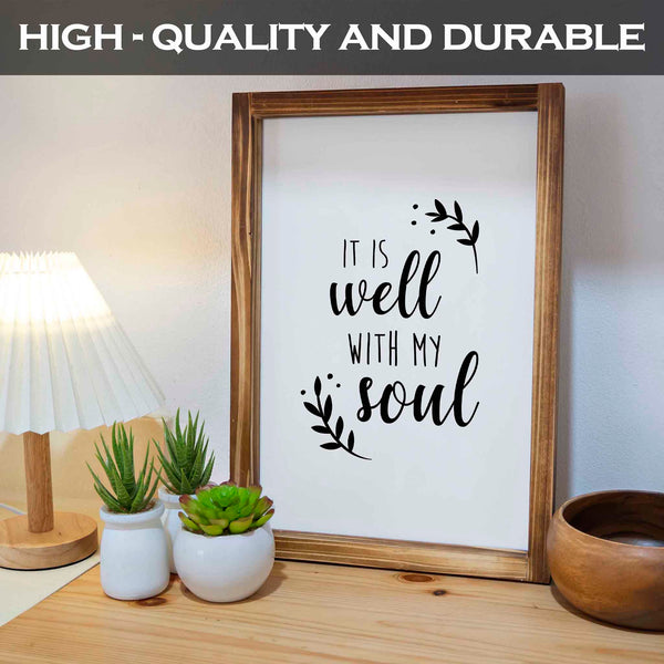 it is well with my soul wall art sign 11x16 inch decor