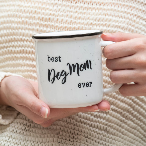 best dog mom ever pet lover's ceramic coffee campfire mug