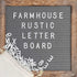 felt letter board 10x10 inch gray brown farmhouse decor