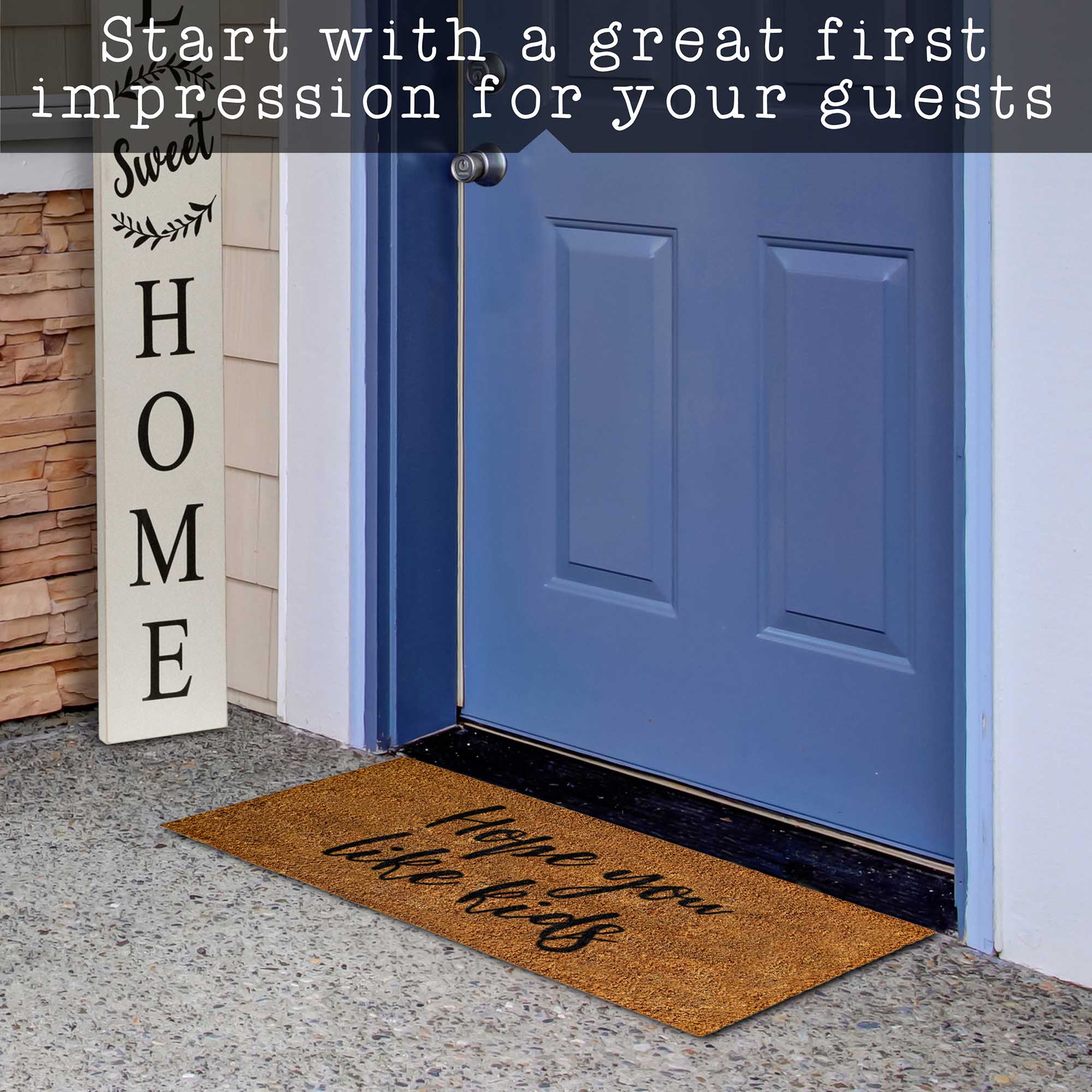 Funny Welcome Outdoor, Front Door Mat for Outside Entry,30x17.5