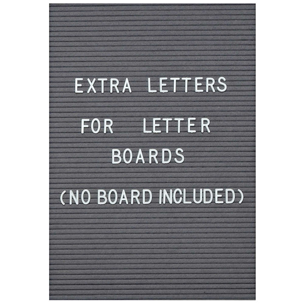 extra letters for letter board no board included