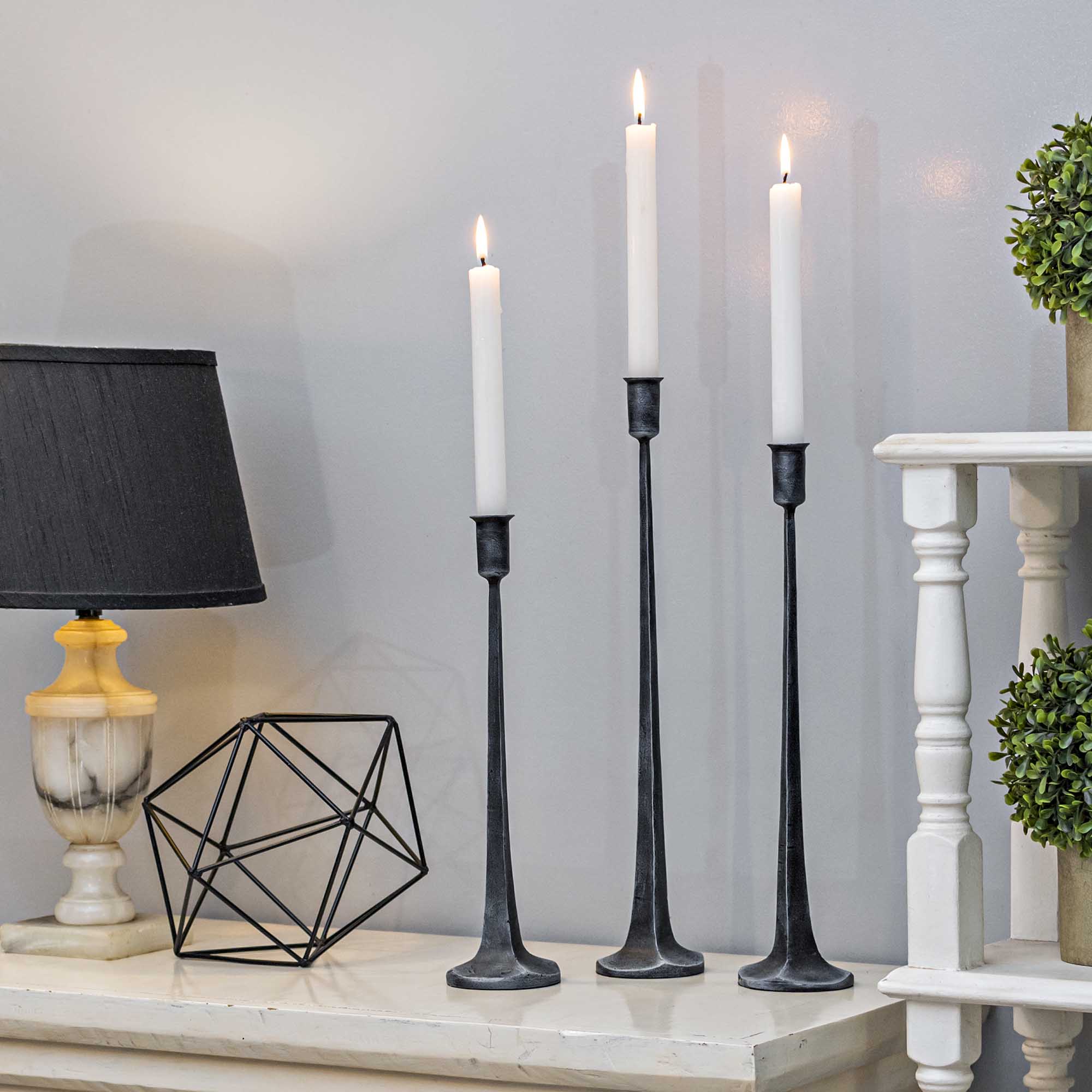 Dolity Modern Candlestick Holders Iron Candle Holder for Wedding