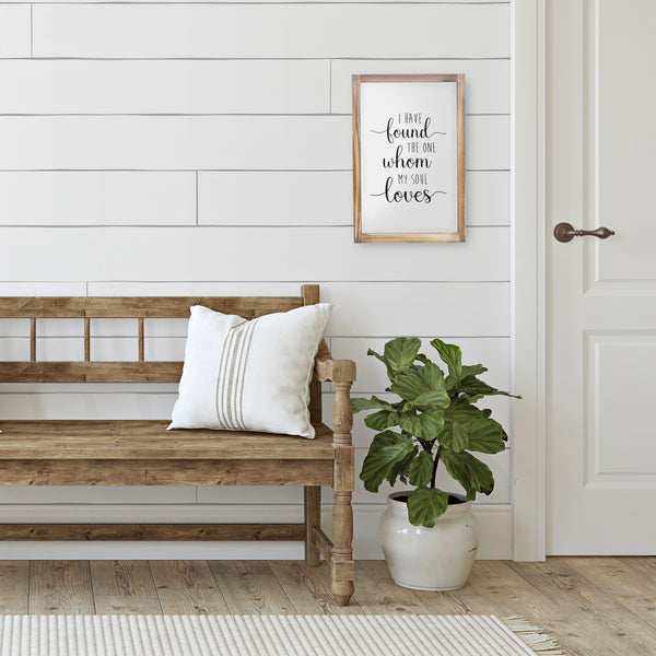 love found the one soul wall sign hanging decor 