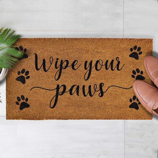 wipe your paws doormat outdoor 30x17 inch coir mat