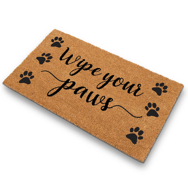 wipe your paws doormat outdoor 30x17 inch coir mat