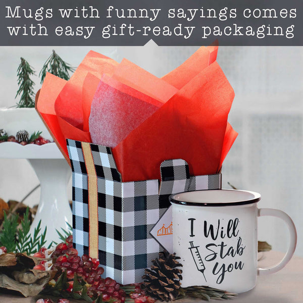 i will stab you mug 11 ounce nurse coffee mug