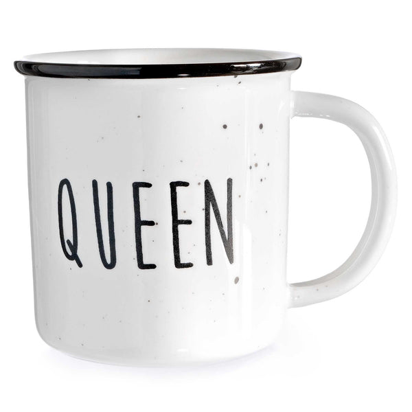 king queen coffee mug set of 2 11 ounce couple