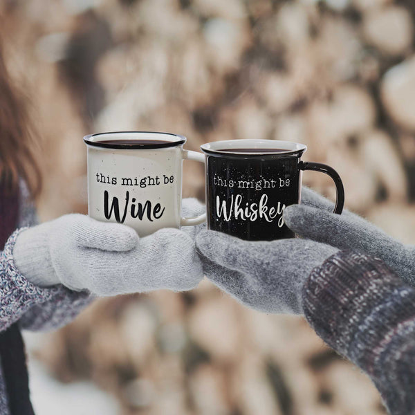 this might be whiskey this might be wine mugs set of 2