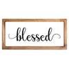 Blessed Sign 8x17 Inch - Blessed Wall Decor Wood