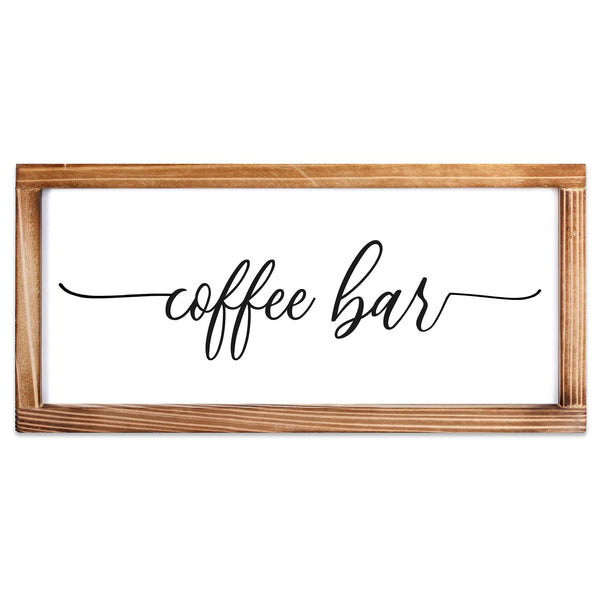 coffee bar sign decor 8x17 inch farmhouse decor