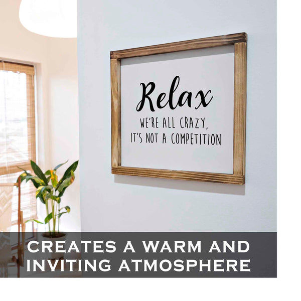 relax were all crazy its not a competition sign