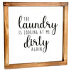 Dirty Laundry Sign - Modern Farmhouse Wall Decor Sign 12x12