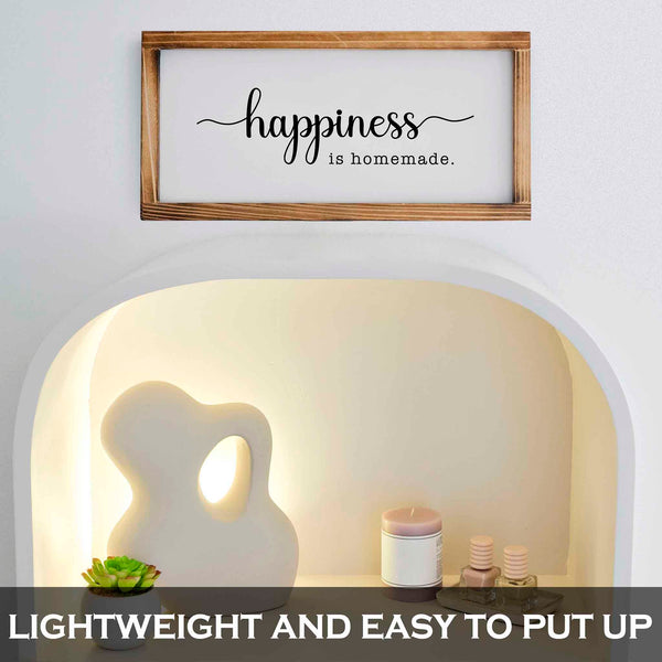 happiness is homemade sign kitchen 8x17 inch
