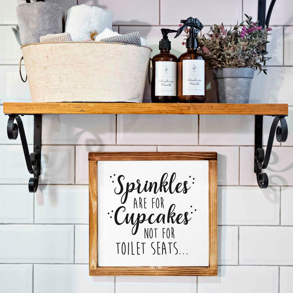 sprinkles are for cupcakes sign 12x12 inch