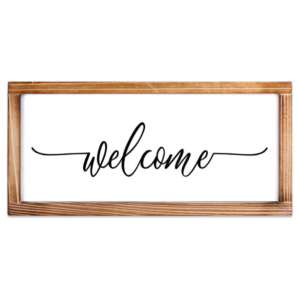 welcome sign 8x17 inch rustic farmhouse decor home